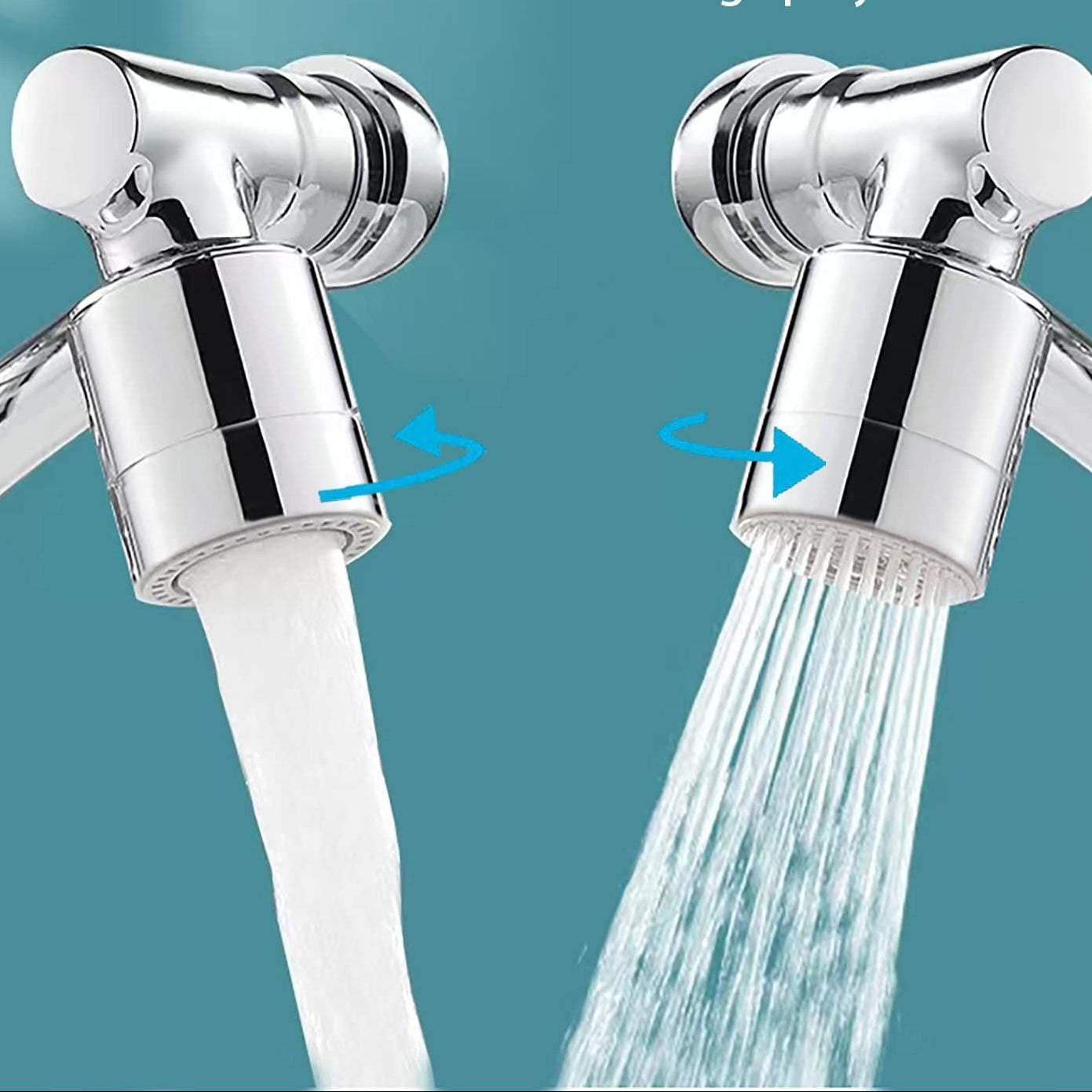 Grifo universal multifuncional con rotacion de 1080°