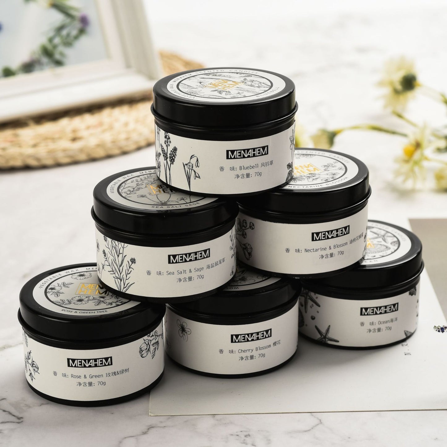 Velas aromáticas, sin humo