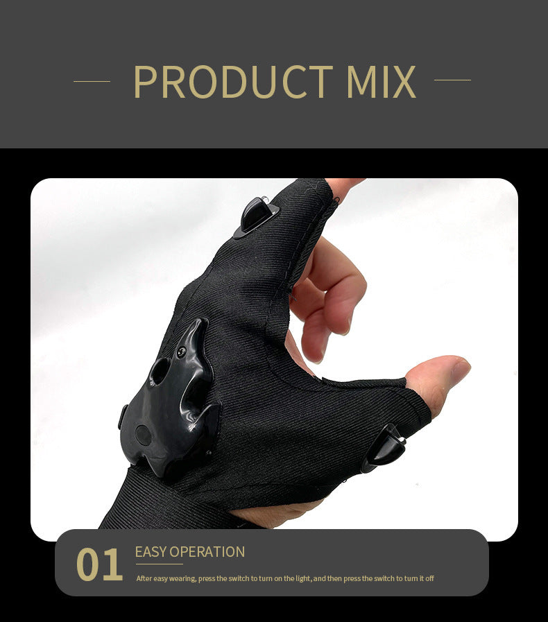Guantes con luces integradas