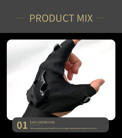 Guantes con luces integradas